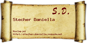 Stecher Daniella névjegykártya